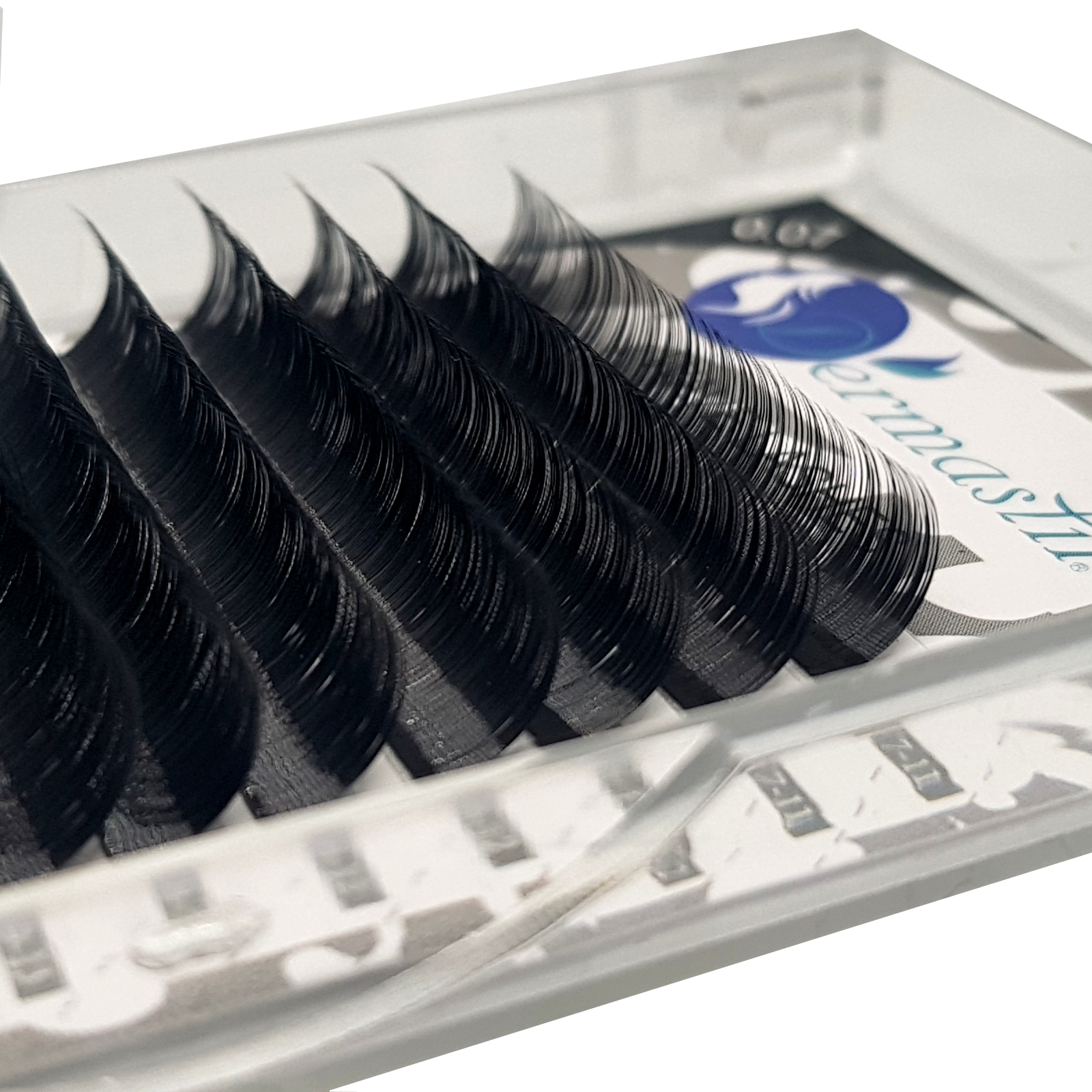 Dermastil – Wave Russian Volume Lashes C Curl / D Curl 0,07 mm – 3 Längen pro Reihe – Wimpern für professionelle Russian Volume Technik