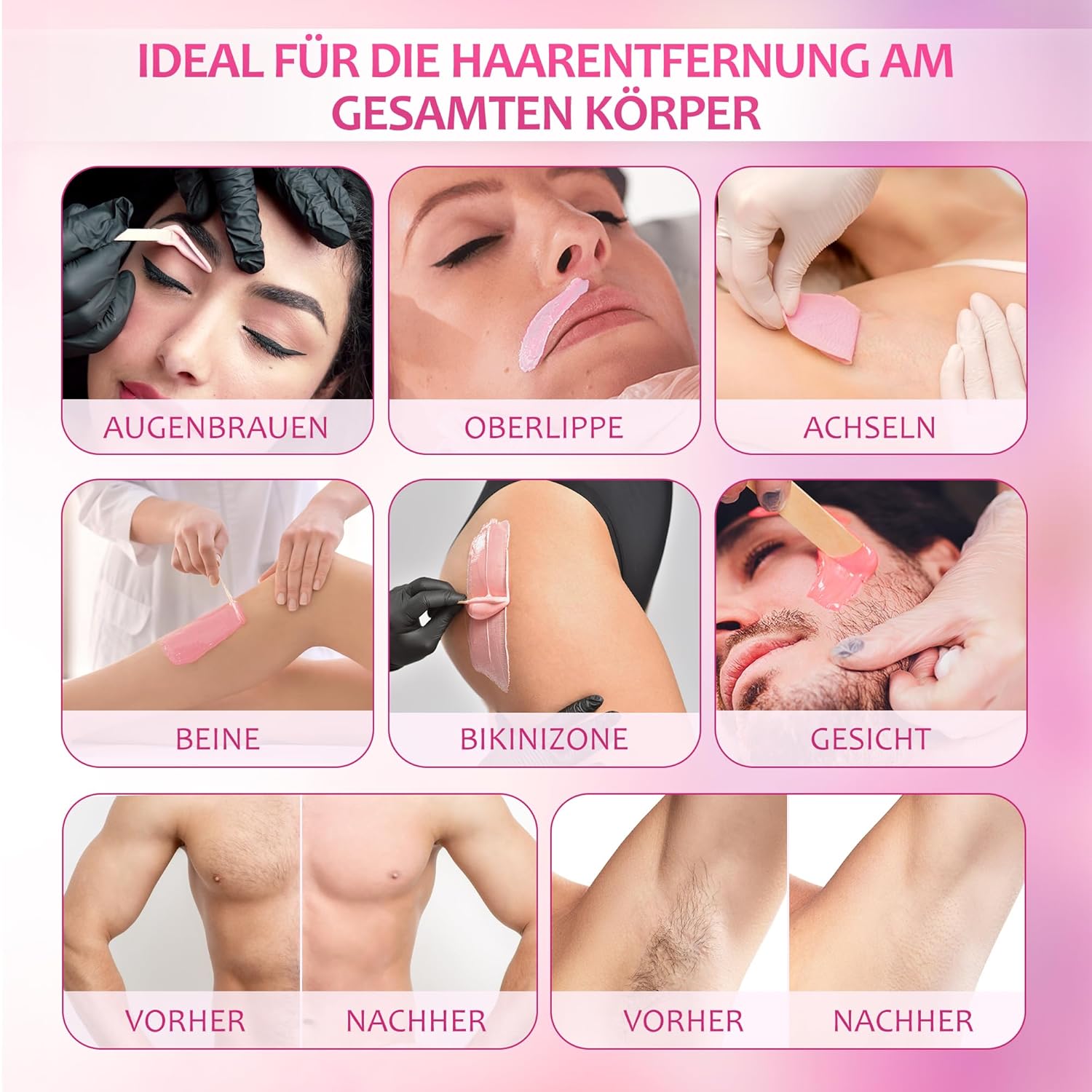 Depilissa Wachsperlen Pink 400g