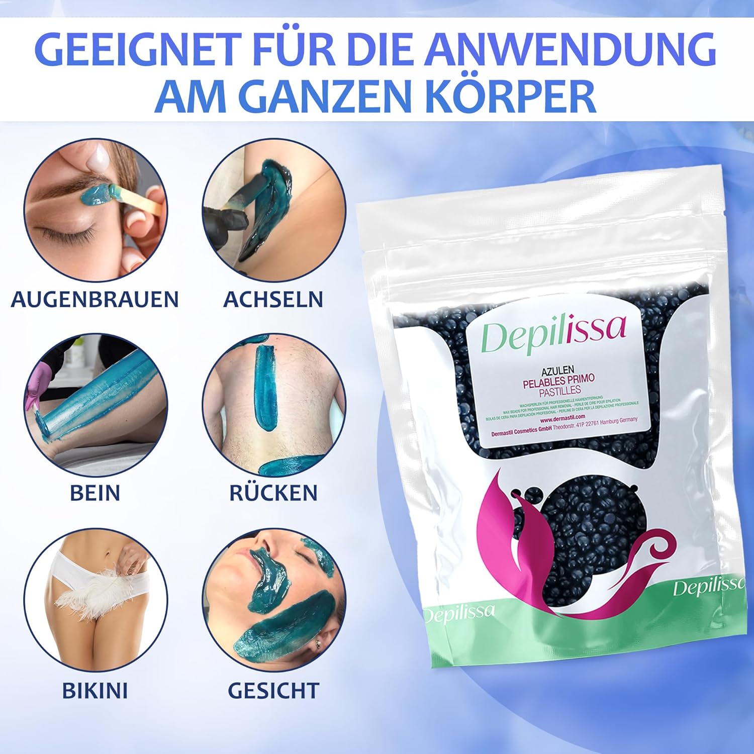 Depilissa Azulen Wachsperlen 400g
